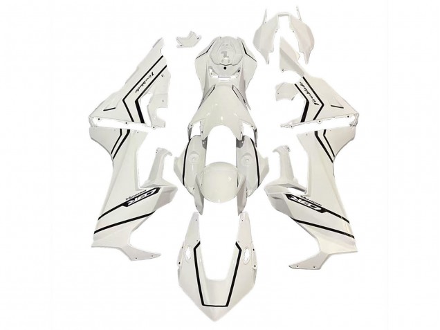 Blanc Noir Bande Fireblade Carénage Moto Honda CBR1000RR 2017-2023