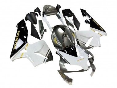 Blanc Jaune Gris Noir Carénage Moto Honda CBR600RR 2003-2004 Pas Chère