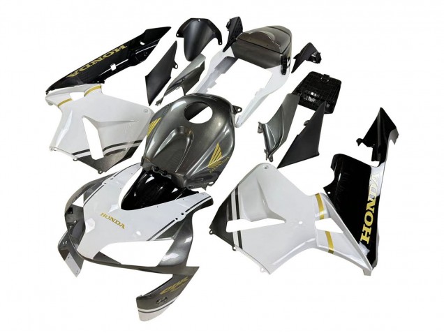 Blanc Jaune Gris Noir Carénage Moto Honda CBR600RR 2003-2004