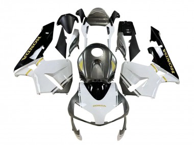 Blanc Jaune Gris Noir Carénage Moto Honda CBR600RR 2003-2004 Pas Chère