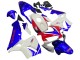 Blanc Bleu Rouge HRC Carénage Moto Honda CBR600RR 2003-2004