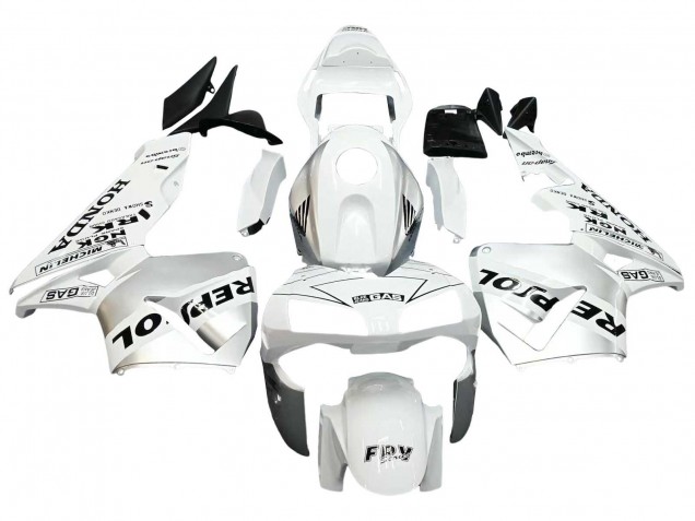 Blanc Argent Noir Repsol Carénage Moto Honda CBR600RR 2003-2004
