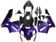 Violet Noir Fibre de Carbone Forgée Carénage Moto Honda CBR600RR 2003-2004