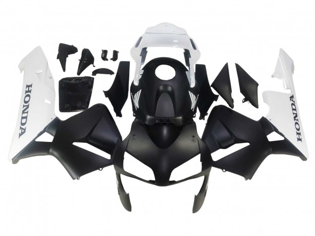 Blanc Noir Mat Carénage Moto Honda CBR600RR 2003-2004