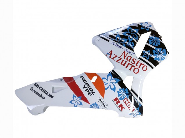 Blanc Bleu Rouge Nastro Azzurro 46 Carénage Moto Honda CBR600RR 2003-2004