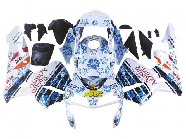 Blanc Bleu Rouge Nastro Azzurro 46 Carénage Moto Honda CBR600RR 2003-2004