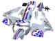 Blanc Rouge Bleu Carénage Moto Honda CBR600RR 2003-2004