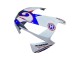 Blanc Rouge Bleu Carénage Moto Honda CBR600RR 2003-2004