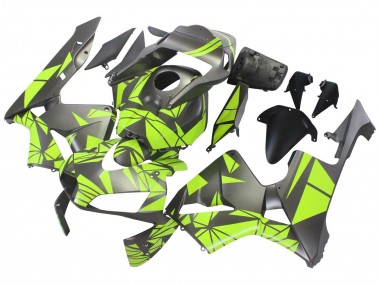 Jaune Noir Mat Carénage Moto Honda CBR600RR 2003-2004 Pas Chère