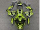 Jaune Noir Mat Carénage Moto Honda CBR600RR 2003-2004