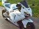 Blanc Or Carénage Moto Honda CBR600RR 2005-2006