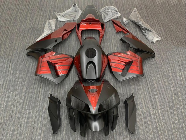 Noir Rouge Carénage Moto Honda CBR600RR 2005-2006