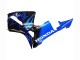 Noir Brillant Bleu Flamme Carénages Moto Honda CBR600RR 2005-2006