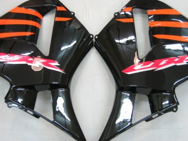 Orange Noir Argent Carénage Moto Honda CBR600RR 2005-2006 Pas Chère