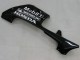 Noir Brillant Blanc West Carénage Moto Honda CBR600RR 2005-2006