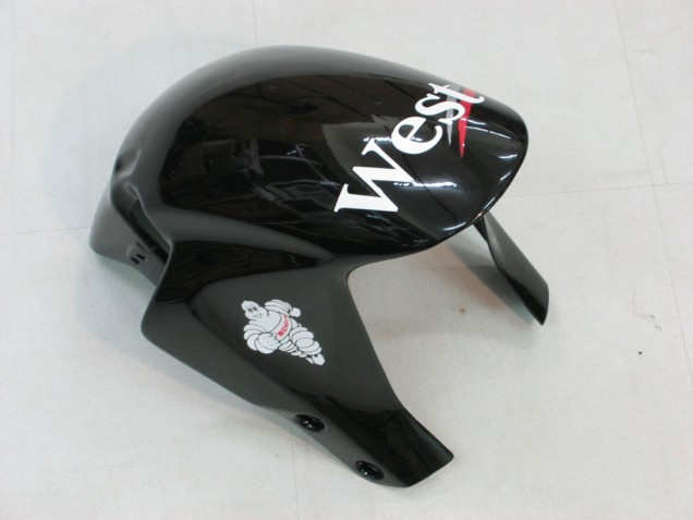 Noir Brillant Blanc West Carénage Moto Honda CBR600RR 2005-2006