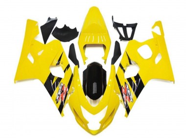 Jaune Noir Brillant Carénage Moto Suzuki GSXR 600/750 2004-2005 Pas Chère