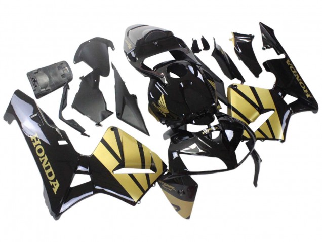 Noir Or Carénages Moto Honda CBR600RR 2005-2006