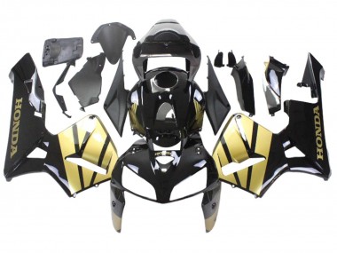 Noir Or Carénages Moto Honda CBR600RR 2005-2006 Pas Chère