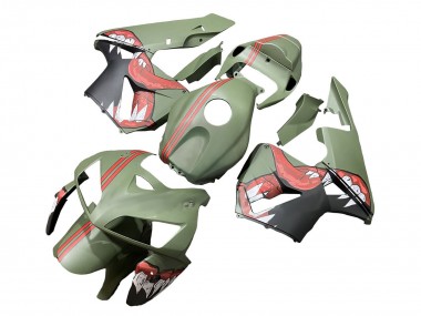 Vert Rouge Requin Carénage Moto Honda CBR600RR 2005-2006 Pas Chère