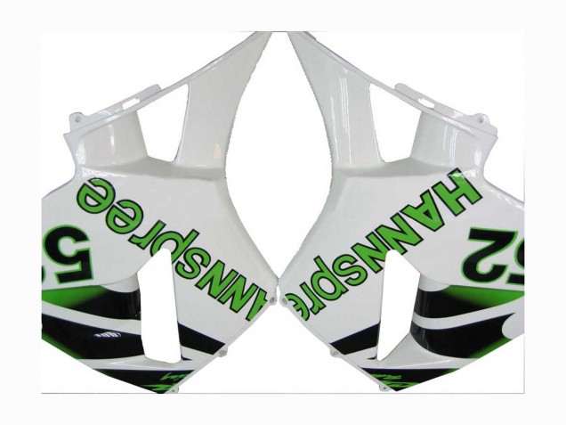 Vert Blanc Noir hannspree 52 Carénage Moto Honda CBR600RR 2005-2006