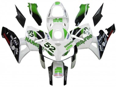 Vert Blanc Noir hannspree 52 Carénage Moto Honda CBR600RR 2005-2006 Pas Chère