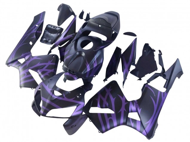 Noir Mat Violet Carénage Moto Honda CBR600RR 2005-2006