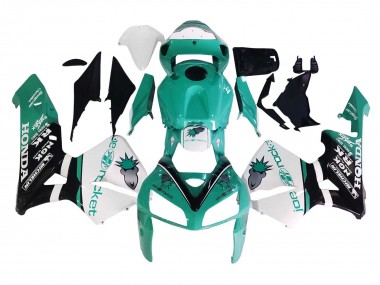 Vert Clair Blanc Noir Brillant Joe Rocket Carénage Moto Honda CBR600RR 2005-2006 Pas Chère