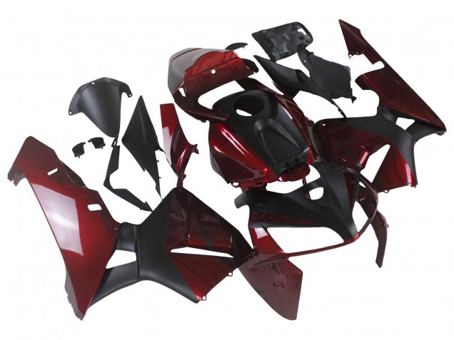Rouge Noir Carénage Moto Honda CBR600RR 2005-2006