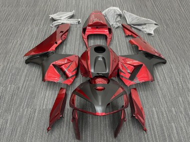 Rouge Noir Carénage Moto Honda CBR600RR 2005-2006 Pas Chère