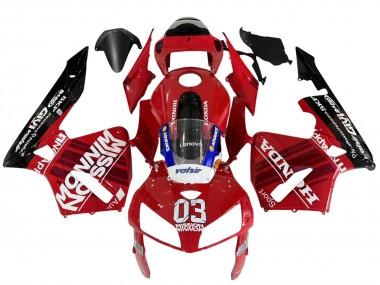 Rouge Noir Valsir 03 Carénage Moto Honda CBR600RR 2005-2006 Pas Chère