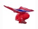 Rouge Bleu Noir Carénage Moto Honda CBR600RR 2005-2006