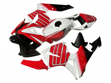 Rouge Blanc Noir Carénages Moto Honda CBR600RR 2005-2006 Pas Chère