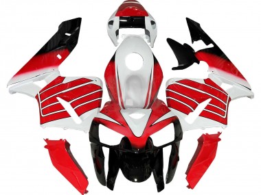 Rouge Blanc Noir Carénages Moto Honda CBR600RR 2005-2006 Pas Chère