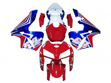 Rouge Blanc Bleu 69 Carénage Moto Honda CBR600RR 2005-2006 Pas Chère