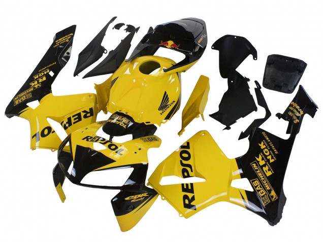 Jaune Noir Repsol Carénage Moto Honda CBR600RR 2005-2006