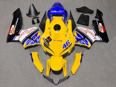 Jaune Bleu Blanc Nastro Azzurro 46 Carénage Moto Honda CBR600RR 2005-2006 Pas Chère