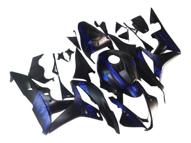 Noir Mat Bleu Repsol Carénage Moto Honda CBR600RR 2007-2008