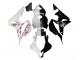Blanc Fleur de cerisier Noir Brillant Diviser Carénage Moto Honda CBR600RR 2007-2008