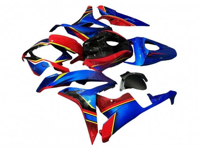 Bleu Rouge Jaune Noir Brillant Carénage Moto Honda CBR600RR 2007-2008