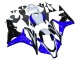 Blanc Bleu Noir Brillant Carénages Moto Honda CBR600RR 2007-2008