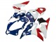 Blanc Bleu Rouge Étoile Carénage Moto Honda CBR600RR 2007-2008