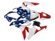 Blanc Bleu Rouge Étoile Carénage Moto Honda CBR600RR 2007-2008