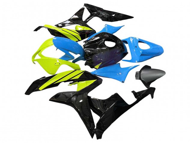 Bleu Jaune Noir Brillant Carénage Moto Honda CBR600RR 2007-2008