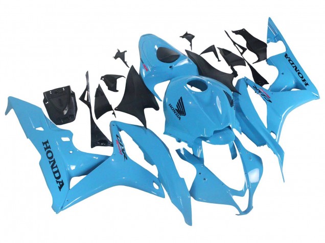 Bleu Clair Courses Carénage Moto Honda CBR600RR 2007-2008