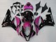Rose Noir Brillant Courses Carénage Moto Honda CBR600RR 2007-2008