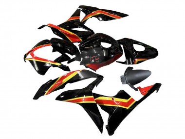 Rouge Or Noir Brillant Carénage Moto Honda CBR600RR 2007-2008 Pas Chère