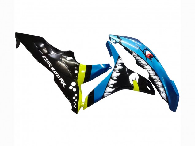 Vert Jaune Noir Brillant Requin 46 Carénage Moto Honda CBR600RR 2007-2008