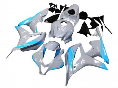 Gris Brillant Bleu Clair Carénage Moto Honda CBR600RR 2007-2008 Pas Chère