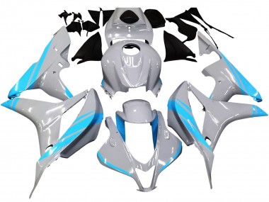 Gris Brillant Bleu Clair Carénage Moto Honda CBR600RR 2007-2008 Pas Chère